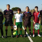 Els capitans de les seleccions sub-16 autonòmiques de La Rioja i Andalusia.