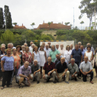 Fotografia de grup dels assistents a l'esmorzar de Tarragona Antiga per Sant Magí.