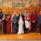 Pla general dels protagonistes i impulsors de la Setmana Medieval de Montblanc. Foto del 15 d'abril del 2019 (Horitzontal).