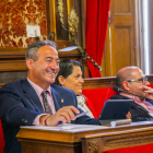 Pedro Sánchez, durante el último pleno del Ayuntamiento el pasado 10 de abril.