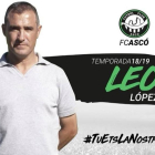 Leo López, quan va ser presentat com a entrenador de l'Ascó