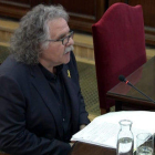 El diputado de ERC en el Congreso Joan Tardà declarando ante el Supremo como testigo.