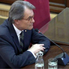 El expresidente de la Generalitat Artur Mas declarando como testigo en el Tribunal Supremo.