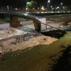 El pont d'Alforja, trencat per la pluja