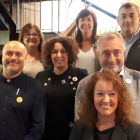 Foto d'alguns membres de la candidatura d'ERC de Tarragona pel Congrés i el Senat.