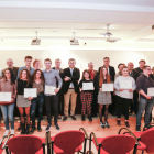Imatge dels alumnes premiats per la Fundació.