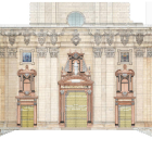 Imatge fotogramètrica de com quedarà la Catedral de Tortosa quan s'hagi netejat i restaurat. Imatge del 23 d'octubre del 2019 (horitzontal)