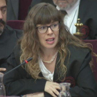 La abogada de Carme Forcadell Olga Arderiu durante el informe final al juicio del 1-O en el Tribunal Supremo.