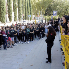 Imatge d'arxiu d'una manifestació davant el Palau de Justícia de Girona, el 24 d'octubre del 2019.
