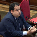 El excoordinador del Pacte Nacional pel Referèndum, Joan Ignasi Elena, declarando en el Tribunal Supremo.