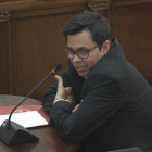 Gerard Pisarello, durant la seva declaració com a testimoni al Tribunal Suprem.