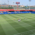 El Estadio Johan Cruyff antes de empezar el Barça B-Nàstic