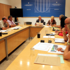 Imagen de la reunión de la comisión de seguimiento de la mosca negra en la delegación del Gobierno en las Terres de l'Ebre.