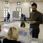 Roger Torrent, votant a Sarrià de Ter.