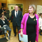La consellera Vergés, en el centro sanitario, el 23 de diciembre.