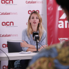 Roda de premsa de Cayetana Álvarez de Toledo (PPC) a l'Agència Catalana de Notícies (Horitzontal)