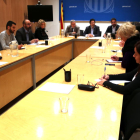 Plano general de la Taula de Mobilitat de les Terres de l'Ebre que se ha celebrado este jueves en la sede del Gobierno en Tortosa.