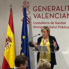 La consellera de Sanidad de la Generalitat valenciana, Ana Barceló.