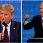Donald Trump y Joe Biden, en una imagen de archivo de los debates electorales.