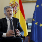 El ministro del Interior, Fernando Grande-Marlaska, en una entrevista con Efe.