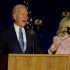 El candidat demòcrata, Joe Biden, i la seva dona, Jill Biden.