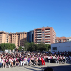 Fiesta de graduación de la ESO en l?institut Marti y Franquès de Tarragona, el mayor de la ciudad.