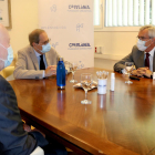 El president de la Generalitat, Quim Torra, reunit amb els responsables de la Fundació Catalònia Creactiva.