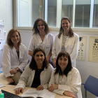 Les autores del treball. L'equip està integrat per Antonia Sánchez-Pajares, Ester Armajach, Sílvia López, Regina Rabell, Maria Dolores Alcázar i Miriam Raventós.