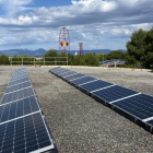 Imatge dels panells fotovoltaics instal·lats.