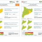 Mapa de precipitacions previstes per aquesta tarda arreu de Catalunya