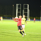 Carlos Albarrán, durante la Nucía-Nàstic