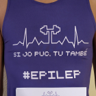 El dorsal de la iniciativa en apoyo a las personas con epilepsia.