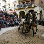 Imagen de una de las exhibiciones de caballos que se llevan a cabo en Valls.