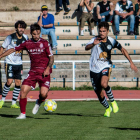 Javier Ribelles en el partit disputat aquesta temporada contra la Cultural y Deportiva Leonesa.