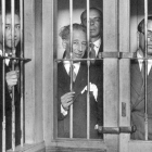 El presidente Lluís Companys y los consellers de la Generalitat presos en 1934.