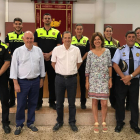 Imatge de l'acte de possessió del càrrec dels cinc nous agents de la Policia Local de Vandellòs i l'Hospitalet.