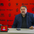 Clifton Onolfo, durante una rueda de prensa en el Estadi Municipal de Reus.