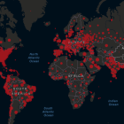 Mapa dels contagis per coronavirus al món.