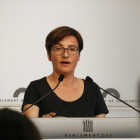 La diputada de CatECP Marta Ribas durant una roda de premsa el 25 de juny de 2020