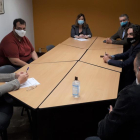 Imatge de reunió entre Carles Castillo i membres d'ERC Camp de Tarragona.