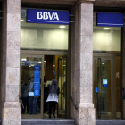 Pla general de l'oficina del BBVA de la plaça Prim de Reus.