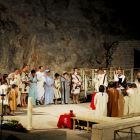 Imatge d'una representació de la Passió de Sant Fructuós celebrada a l'Amfiteatre.