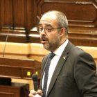 El conseller d'Interior, Miquel Buch, intervé a la sessió de control al Govern al Parlament.