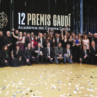 Foto de familia de los premiados en los Premis Gaudí, el 19 de enero del 2020.