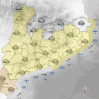 La posibilidad de lluvia es más intensa en la zona de las Tierras del Ebro.
