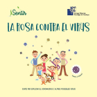 Portada del llibre 'Rosa contra el virus. Conte per explicar el Coronavirus i altres virus possibles'