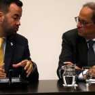 El president de la Generalitat, Quim Torra, reunit amb el president de l'ACM, Lluís Soler