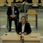 Momento de la declaración de la intendente Teresa Laplana en el juicio que se celebra en la Audiencia Nacional.