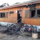 Imatge de com va quedar la casa després de l'incendi del passat 26 de gener de 2019.