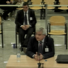 L'exsecretari general d'Interior, Cèsar Puig, en un moment de la seva declaració a l'Audiència Nacional.